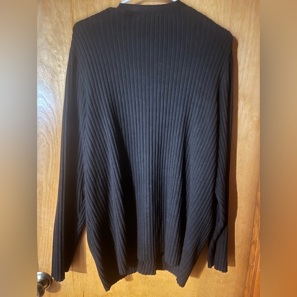 Black Ribbed Cardigan - Picture 2 of 2